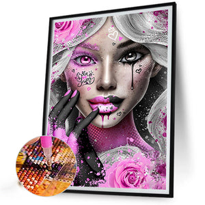 Girl 40*50CM(Canvas) Full Round Drill Diamond Painting