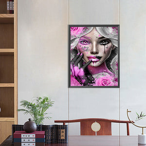 Girl 40*50CM(Canvas) Full Round Drill Diamond Painting