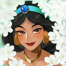 Load image into Gallery viewer, Huancan - Princess Jasmine - 50*50CM 11CT 3 Stamped Cross Stitch
