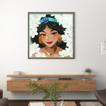Load image into Gallery viewer, Huancan - Princess Jasmine - 50*50CM 11CT 3 Stamped Cross Stitch
