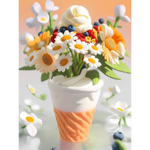 Load image into Gallery viewer, Soft Ice Cream Bouquet 30*40CM(Canvas) Full Round Drill Diamond Painting
