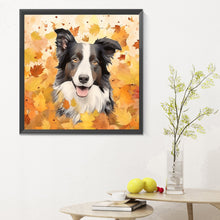 Load image into Gallery viewer, Maple Leaf Puppy 30*30CM(Canvas) Full Round Drill Diamond Painting
