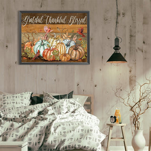 Pumpkin 40*30CM(Canvas) Full Round Drill Diamond Painting