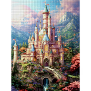 Huancan - Castle - 50*65CM 14CT 2 Stamped Cross Stitch