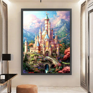Huancan - Castle - 50*65CM 14CT 2 Stamped Cross Stitch