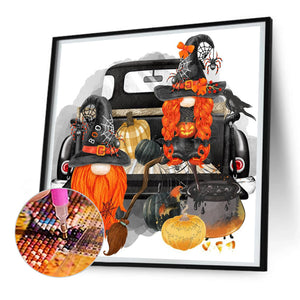 Halloween Gnome 30*30CM(Canvas) Full Round Drill Diamond Painting