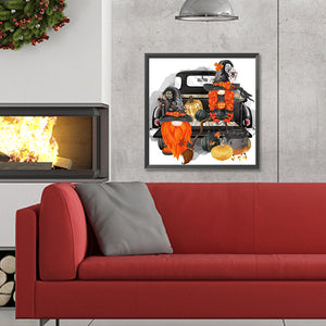 Halloween Gnome 30*30CM(Canvas) Full Round Drill Diamond Painting