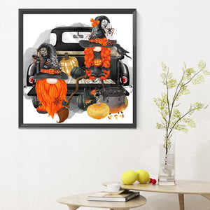 Halloween Gnome 30*30CM(Canvas) Full Round Drill Diamond Painting