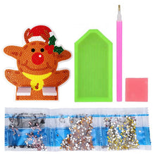 Load image into Gallery viewer, Diamond Painting Desktop Cellphone Stand Gift for Girls (Christmas Elk)
