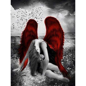 Angels And Demons 30*40CM(Canvas) Full Round Drill Diamond Painting