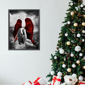 Angels And Demons 30*40CM(Canvas) Full Round Drill Diamond Painting
