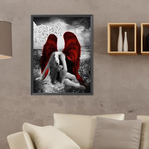 Angels And Demons 30*40CM(Canvas) Full Round Drill Diamond Painting