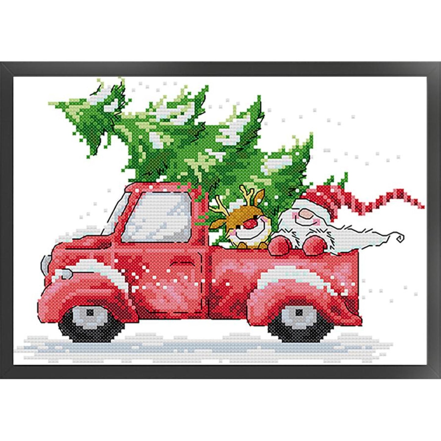 Christmas Eve - Partial 14CT Counted Cross Stitch 29x20CM - Joy Sunday Backstitch