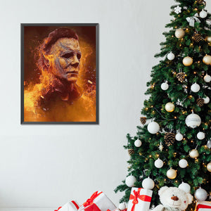 Michael Myers 30*40CM(Canvas) Full Round Drill Diamond Painting