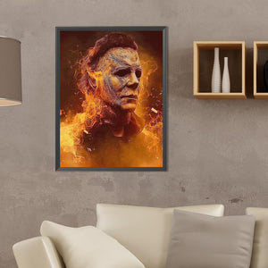 Michael Myers 30*40CM(Canvas) Full Round Drill Diamond Painting