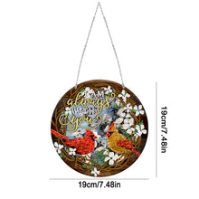 Load image into Gallery viewer, Suncatcher Double Sided Diamond Painting Hanging Decoration (Freckled Bird)
