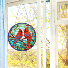 Load image into Gallery viewer, Suncatcher Double Sided Diamond Painting Hanging Decoration (Freckled Bird)
