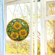 Load image into Gallery viewer, Suncatcher Double Sided Diamond Painting Art Hanging Decoration (Sunflower)
