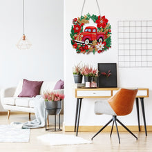 Load image into Gallery viewer, Suncatcher Single Sided Diamond Painting Art Hanging Decor (Christmas Truck 15)
