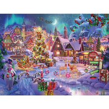 Load image into Gallery viewer, Christmas Snow Scene 60*45CM(Canvas) Full Square Drill Diamond Painting
