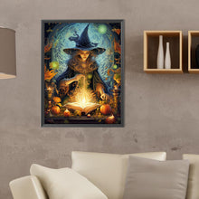 Load image into Gallery viewer, Halloween Witch 30*40CM(Canvas) Full Round Drill Diamond Painting
