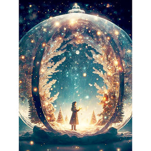 Christmas Wishes 30*40CM(Canvas) Full Round Drill Diamond Painting