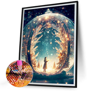 Christmas Wishes 30*40CM(Canvas) Full Round Drill Diamond Painting