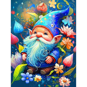 Gnome 30*40CM(Canvas) Full Round Drill Diamond Painting