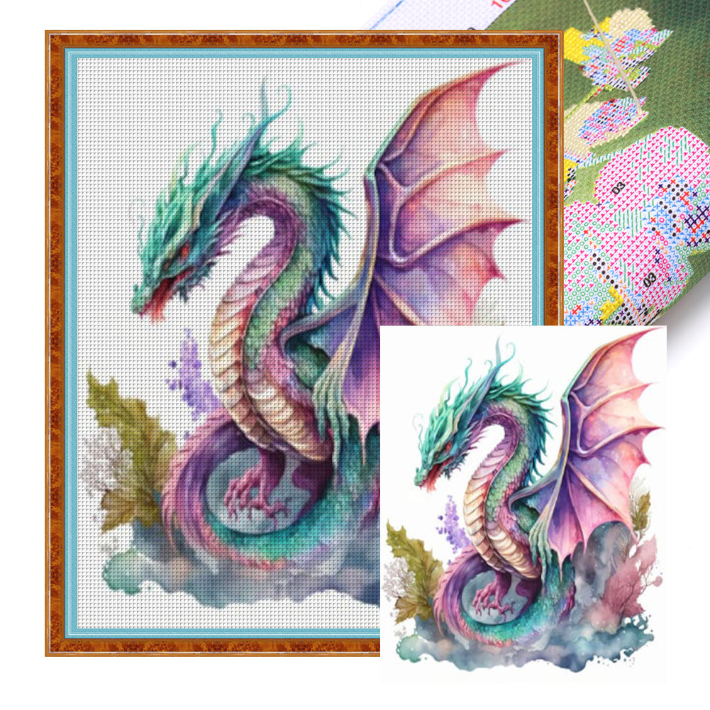Huancan - Pterosaur - 50*60CM 11CT 3 Stamped Cross Stitch