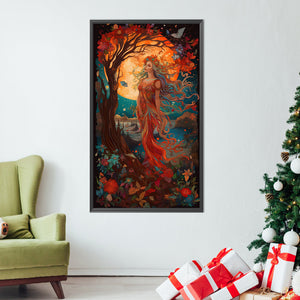 Beauty Under The Moon 40*70CM(Picture) Full Round Drill Diamond Painting