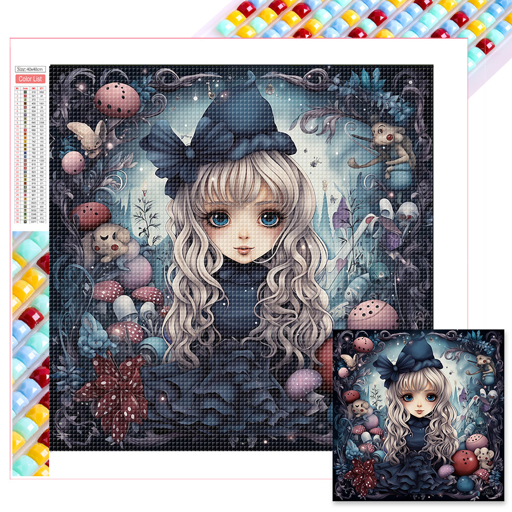 Girl 40*40CM(Picture) Full Square Drill Diamond Painting