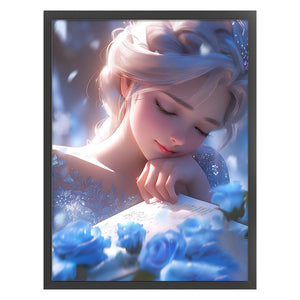 Yishu - Mermaid Princess Ariel - 50*65CM 11CT 3 Stamped Cross Stitch