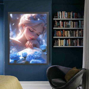 Yishu - Mermaid Princess Ariel - 50*65CM 11CT 3 Stamped Cross Stitch
