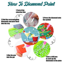 Load image into Gallery viewer, 8PCS Wood Special Shape Diamond Painting Art Coaster Kit (Beach Holiday)
