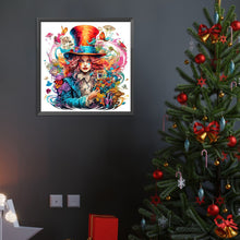 Load image into Gallery viewer, Mad Hatter Alice 40*40CM(Canvas) Full Round Drill Diamond Painting
