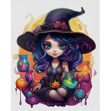 Load image into Gallery viewer, Huancan - Witch - 40*50CM 11CT 3 Stamped Cross Stitch
