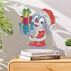 Christmas Special Shape Diamond Art Table Decor for Home Office Table Decor (Xmas Bunny2)