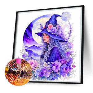 Elegant Witch 30*30CM(Canvas) Full Round Drill Diamond Painting