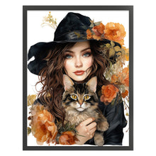 Load image into Gallery viewer, Huancan - Flower Girl - 50*65CM 11CT 3 Stamped Cross Stitch
