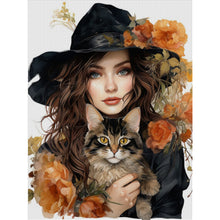 Load image into Gallery viewer, Huancan - Flower Girl - 50*65CM 11CT 3 Stamped Cross Stitch

