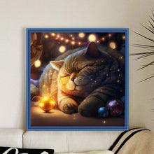 Load image into Gallery viewer, Huancan - Sleeping Cat - 50*50CM 11CT 3 Stamped Cross Stitch
