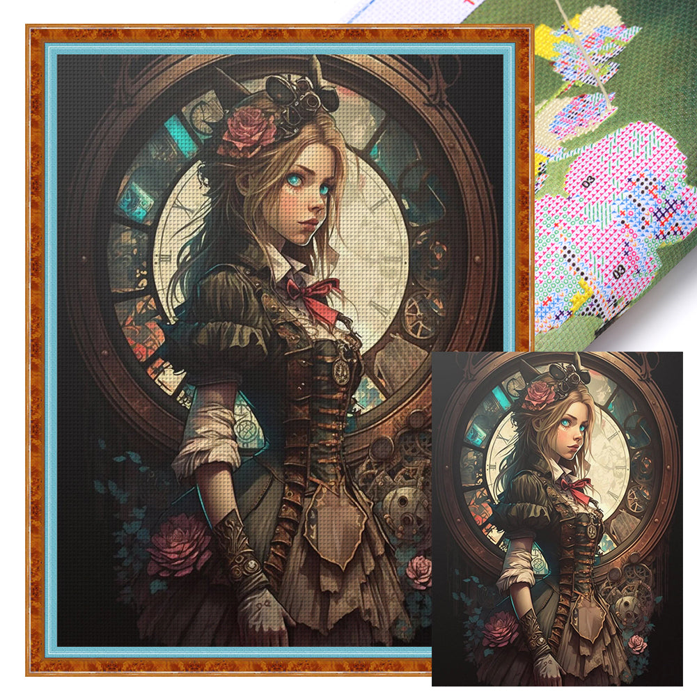 Huancan - Alice In Wonderland - 50*65CM 11CT 3 Stamped Cross Stitch