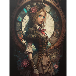 Huancan - Alice In Wonderland - 50*65CM 11CT 3 Stamped Cross Stitch