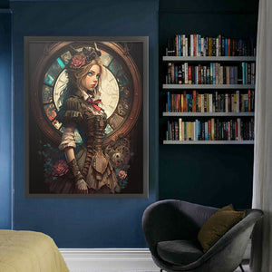Huancan - Alice In Wonderland - 50*65CM 11CT 3 Stamped Cross Stitch