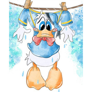 Yishu - Donald Duck - 40*50CM 11CT 3 Stamped Cross Stitch