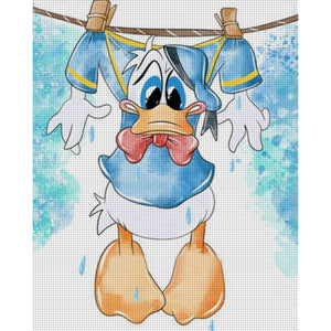 Yishu - Donald Duck - 40*50CM 11CT 3 Stamped Cross Stitch