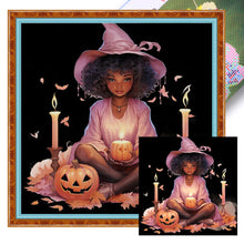 Load image into Gallery viewer, Yishu - Witch - 50*50CM 11CT 3 Stamped Cross Stitch
