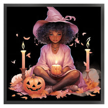 Load image into Gallery viewer, Yishu - Witch - 50*50CM 11CT 3 Stamped Cross Stitch
