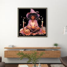 Load image into Gallery viewer, Yishu - Witch - 50*50CM 11CT 3 Stamped Cross Stitch
