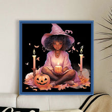 Load image into Gallery viewer, Yishu - Witch - 50*50CM 11CT 3 Stamped Cross Stitch
